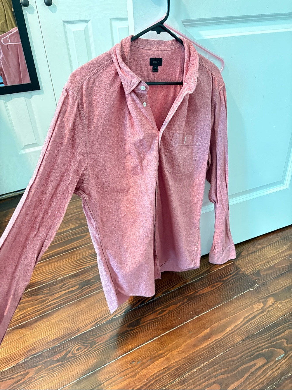 J. Crew Men’s Pink Button-Down Casual Shirt